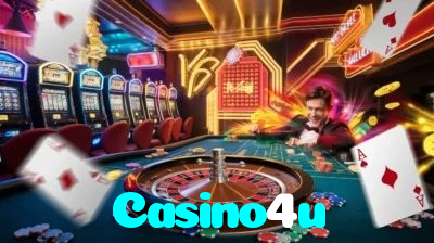 Casino4u casino presented on mobile device in Pakistan with slots and live games